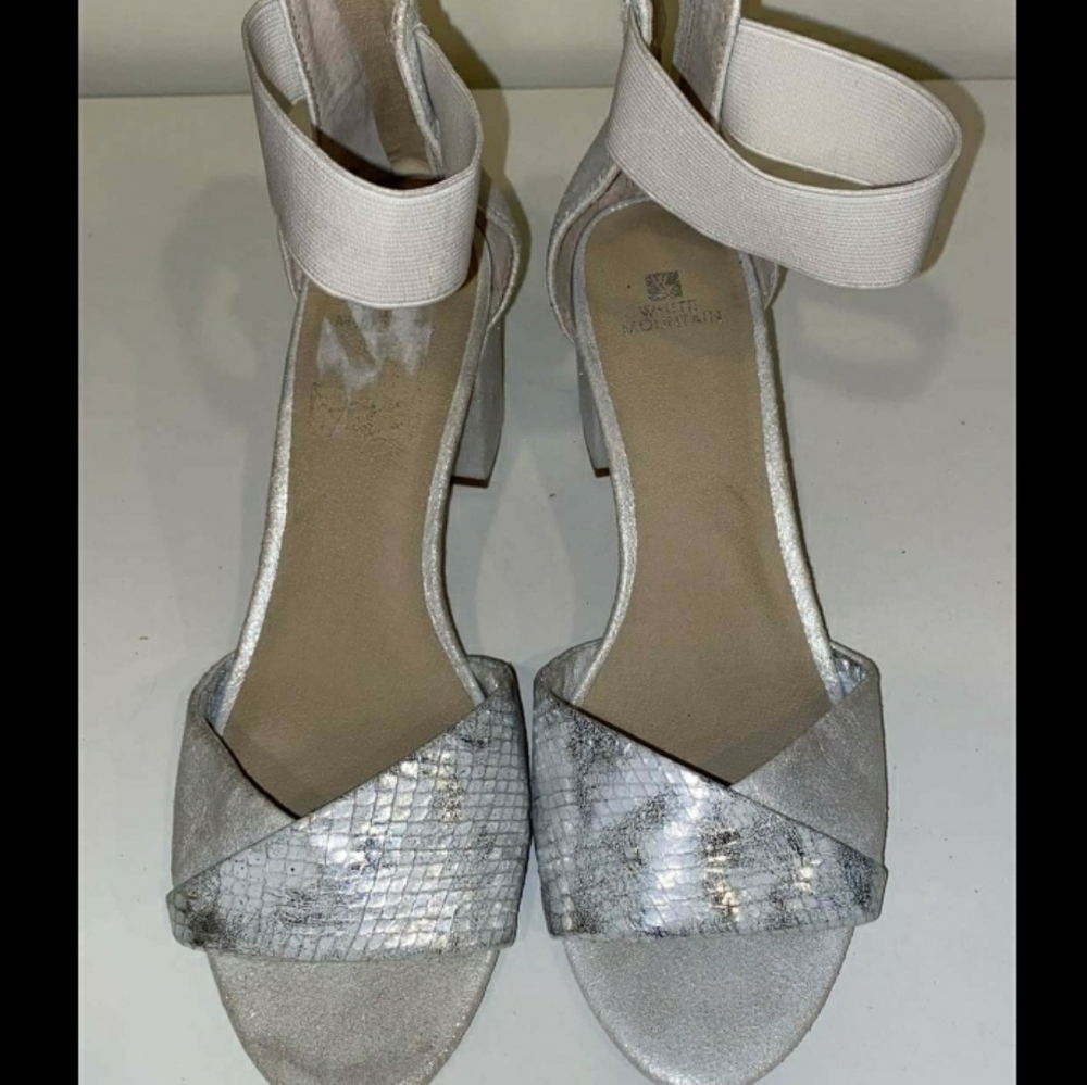 White Mountain Ever Fabric Open Toe Formal.... - Picture 5 of 10